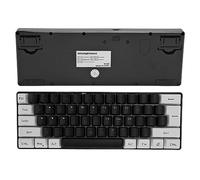 ZDETGU G61 Mini RGB Teclado LED Backlight 61 Teclas Ergonómica Mecánica Feeling Teckboard de Juego Wired para Negocios (Black)