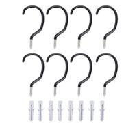 ZDETGU Ganchos para Bicicletas de Garaje, Capacidad de Carga de 100 Libras, 6 Pulgadas, Montaje en Pared, Techos, Almacenamiento de Bicicletas, Colgador de Herramientas Utilitario, 8