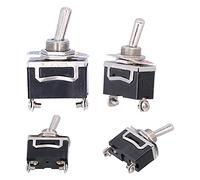 ZDETGU Interruptor de Palanca de Alta Resistencia ON OFF Calidad Naval para Barcos, Yates, Barcos, Interruptor Basculante para Control de Luces AC DC 6A 10A