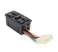 ZDETGU Interruptor de Ventana Eléctrica 93570-28001 para Elantra 1992-1994 Botón de Control de Reemplazo OEM de Ajuste Directo Restaura la Función del Elevador de Ventana