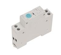 ZDETGU Interruptor Inteligente WIFI Control Remoto Inalámbrico Módulo de Riel DIN35 con Cuenta Regresiva de Sincronización de Ciclo para Automatización del Hogar Blanco 82x68x18 Mm (25A)