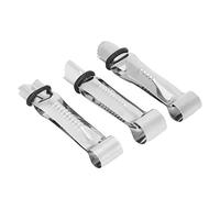 ZDETGU Juego de 3 Engarzadores de Pasteles de Acero Inoxidable para Hornear, Decorar Cubitos de Azúcar, Frutas, Pan, Herramienta de Molde para Pasteles DIY, a Prueba de Herrumbre, Fácil de Limpiar