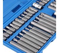 ZDETGU Juego de 40 Piezas de Puntas Hexagonales Spline, Llave de Vaso 1/2 | Alloy Steel construction, Blow- Storage Case, Organized Tool Kit For Automotive Repair