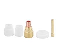 ZDETGU Juego de Copas de Soldadura de Cerámica - Accesorios de Boquilla de Alúmina para Pistolas de Soldadura por de Argón WP-9/20 | Kit de Copa de Resistente Al Calor con Lente y Espaciador |