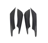 ZDETGU Juego de Separadores de Labios para Parachoques Delantero de Coche, Aletas de Alerón de Plástico ABS para Arañazos y Estilo Deportivo, 4 Uds. (patrón de carbono de transferencia de agua)