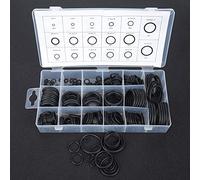 ZDETGU Juego Surtido de Kit de Sellado O de Goma de 222 Piezas para Maquinaria Automotriz Plomería y Uso Industrial Sellos de Alto Rendimiento para Ejes Tuberías Válvulas y Más