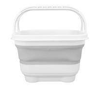 ZDETGU Juguete de Baño Plegable con Base Extraíble y Orificios de Drenaje - Cubo de Almacenamiento de Ducha Multifuncional para Juguetes de Niños, Artículos de Tocador, Toallas - Ahorro de Espacio
