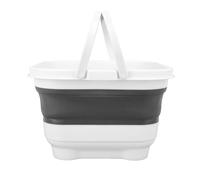 ZDETGU Juguete de Baño Plegable con Base Extraíble y Orificios de Drenaje - Cubo de Almacenamiento de Ducha Multifuncional para Juguetes de Niños, Artículos de Tocador, Toallas - Ahorro de Espacio