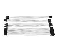 ZDETGU Kit de Cables de Extensión Cables de Alimentación con Funda para PC Construye Conectores de 18 AWG con Ajuste Seguro para ATX EPS PCI E Juego Completo para Cableado Organizado