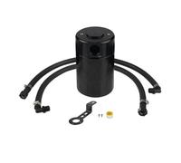 ZDETGU Kit de Lata de Captura de Aceite, Separador de Aceite con Deflectores de Aleación de Aluminio para Protección del Motor, Respiradero de de Ajuste Universal con Filtración Eficiente, Depósito