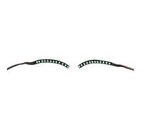 ZDETGU Kit de Luces LED para Pestañas Postizas Ángulo de Haz Amplio de 120° Luces Brillantes para Párpados para Fiestas de Halloween, Raves, Conciertos y Actuaciones en Escenario Diseño de Clip para