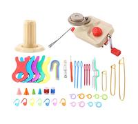 ZDETGU Kit Versátil de Bobinadora de Lana para Tejer para Facilitar la Gestión del Hilo y los proyectos.