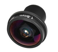ZDETGU Lente CCTV Ojo de 1,8 Mm 180 Gran Angular HD Lente de Cámara de 5 MP Rosca Profesional de Metal M12x0.5 para Sistemas Negro