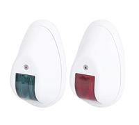ZDETGU Luz de Navegación LED de 12 V, Estribores Verdes, Lámpara de Puerto Roja para Barcos Marinos, Yates, Carcasa Blanca, Material Plástico ABS, sin Impacto, Agua de Mar para la