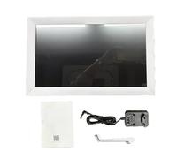 ZDETGU Marco de Fotos Digital de 15,6 Pulgadas, Pantalla Táctil IPS de 1920 X 1080 con Almacenamiento de 32 GB, Programación Inteligente Compartida para Recordatorios Familiares y (Enchufe de la UE)