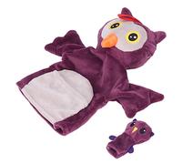 ZDETGU Marioneta de Mano de Búho para Niños y Adultos Juguete de Marioneta de Animal de Peluche Suave para Juegos Interactivos, Narración de Cuentos, Vínculos en el Aula y la Familia Mejora Las