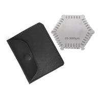 ZDETGU Medidor de Espesor de Peine de Película Húmeda de Acero Inoxidable, Herramienta de 25 3000um para Medición de Recubrimiento de Barniz de Pintura