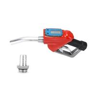 ZDETGU Medidor de Flujo Indicador de Sensor LED Electrónico LCD Digital para Gasolina, Aceite, Metanol, 4 Unidades, Fundición a Alta Presión, Reinicio Automático de Escala 9999.9, para Fábricas, Gas