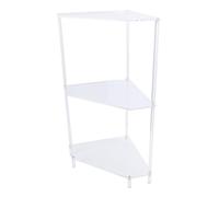 ZDETGU Mesa de Esquina Acrílica Triangular de 3 Niveles Mesa Lateral de Esquina Pequeña Organizador de la Mesa del Baño Resistente Al Agua