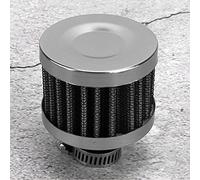 ZDETGU Mini Filtro de Entrada de Aire de 13 Mm, Aumenta el Flujo de Aire y Reduce la Resistencia del Motor, con Tela No Tejida, para Tubo de Entrada de Carburador de Automóvil (SILVER)