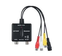 ZDETGU Modulador RF Convertidor AV a RF Frecuencia VHF Controlada Salida NTSC para Sistemas CATV Entrada HD Diseño Plug and Play Construcción ABS