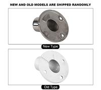 ZDETGU Montaje de Pasamanos de Acero Inoxidable de Calidad Naval, Base Redonda de 60 Grados para Barcos y Yates, Montaje en Riel para Barcos de Agua Salada, 22mm y 7/8 Pulgadas (22MM)