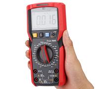 ZDETGU Multímetro Digital UT89X con Detección NCV, Verdadero Valor Eficaz 1000 V/20 A, Prueba de Temperatura y LED, Linterna, Retroiluminación para Electricistas, HVAC, Automoción (UT89XD)