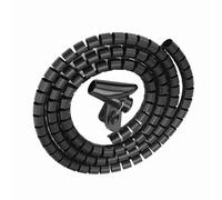 ZDETGU Organizador de Cable de Tubo de Espiral Flexible Envolvente de Alambre Protector de Manga de Gestión de Cables para el Monitor de Computadora de TV en Casa de Oficina en Casa (1.5m*16 mm)
