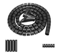 ZDETGU Organizador de Cable de Tubo de Espiral Flexible Envolvente de Alambre Protector de Manga de Gestión de Cables para el Monitor de Computadora de TV en Casa de Oficina en Casa (1.5m*28 mm)