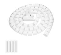ZDETGU Organizador de Cable de Tubo de Espiral Flexible Envolvente de Alambre Protector de Manga de Gestión de Cables para el Monitor de Computadora de TV en Casa de Oficina en Casa (1.5m*28 mm)