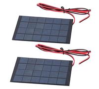 ZDETGU Panel de Módulo de Energía Solar de 2 Piezas con Cable de 100 Cm para Sus Necesidades Al Aire Libre