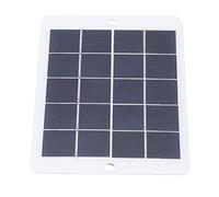 ZDETGU Panel Solar Monocristalino de 3W y 5V, Portátil y Eficiente para Luces LED, Dispositivos Móviles, Camping Al Aire Libre, Senderismo, Viajes, Fuente de Alimentación de Emergencia