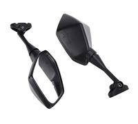 ZDETGU Par de Espejos Retrovisores, Repuesto Izquierdo Derecho para CBR600RR CBR600 F4 F4I CBR1000RR CBR250R, con Varilla de Aluminio, Espejo de Vidrio con Carcasa ABS, para un Mayor