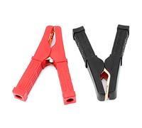 ZDETGU Par y Cables de Puente de Batería de Emergencia para Automóvil, Color Rojo, Clip de Abrazadera para la Mayoría de Vehículos de 12 V, Automóviles, Camiones, SUV, Motocicletas, Aislamiento de
