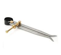 ZDETGU Pinza Divisora de Resorte Herramienta de Latón y Acero Al Carbono Templado Al Calor para Trazar, Marcar y Elaborar Cuero Pinza de Resorte Interior de 200 Mm para una Precisión (150MM)