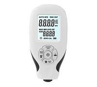 ZDETGU Probador de Espesor de Pintura, Medidor de Recubrimiento Digital de 0 a 2000 um con Pantalla LCD Retroiluminada Grande, para Taller de Laboratorio de Recubrimientos No Metálicos (WHITE)