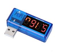 ZDETGU Probador USB, Detector de Voltaje de Corriente para Monitoreo Preciso de Energía, Diseño Portátil y Dispositivos para Laboratorios y Uso Diario (BLUE)