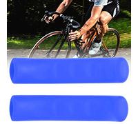ZDETGU Protector de Silicona para Palanca de Freno de Bicicleta, 5 Pares de Cubiertas de Antideslizante, Accesorio Elástico para Carretera de Montaña para un Agarre Cómodo (BLUE)
