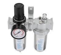 ZDETGU Regulador de 1 Pieza con Trampa de Aluminio para Control de Presión, Separador de Aceite, Se Adapta a Múltiples Configuraciones, Reduce el Condensado y las Partículas en Sistemas Comprimidos