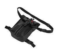 ZDETGU Riñonera para Motocicleta de Fibra de Carbono: Bolsa para Piernas para Ciclismo con Cinturón y Respaldo de Malla Transpirable