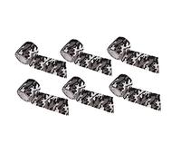 ZDETGU Rollo de Cinta de Camuflaje de 6 Uds, Envoltura de Tela No Tejida Autoadhesiva para Montar en Exteriores, Nieve, Negro, Blanco, Tipo 7, 4,5 M (Nieve Negro Blanco Tipo 7)