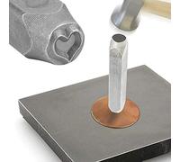 ZDETGU Sello de Perforación de Metal en Forma de Corazón de Acero CR V para Grabado, Herramientas de Joyería de Cuero y Acero, Sello de Letras de de (con alto contenido de carbono 2)