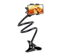 ZDETGU Soporte de Teléfono de Stand de Webcam con Tornillos Universales de 1/4 Pulgadas Brazo Flexible 360 Escritorio de Escritorio de Cabecera Soporte de Montaje en Cuidados (Black)