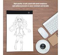 ZDETGU Tablero de Plantilla con Luz LED USB, Caja de Luz, Tablero de Dibujo con Brillo para Artistas y Estudiantes (Brillo de 3 niveles)