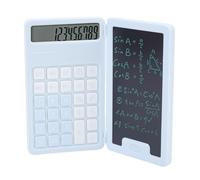 ZDETGU Tableta de Escritura LCD con Calculadora Bloc de Notas Multifuncional y Lápiz óptico para Oficina, Escuela y Hogar Calculadora Portátil Manuscrita para Matemáticas, Reuniones Uso Diario