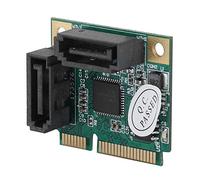 ZDETGU Tarjeta Convertidora Mini PCI e de 2 Puertos a 3.0 de 6 Gbps con Intercambio en Caliente, NCQ y Administración de Energía para - Tarjeta de Expansión de Disco Duro para Transferencia de Datos