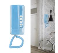 ZDETGU Teléfono de Montaje en Pared para Uso Doméstico y Hotelero sin Identificador de Llamadas (Blue)