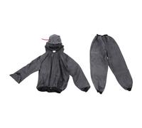 ZDETGU Traje de Chorro de Mono de Trabajo Protector de Cuerpo Completo Tela de Goma Diseño Dividido con Casco para Pulverizar Chorro de y Construcción