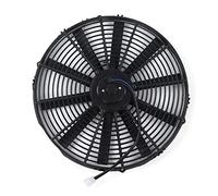 ZDETGU Ventilador Delgado de Refrigeración Eléctrica de 16 Pulgadas, 12V, 120W, Push/Pull 2250RPM, 1000CFM, 10 Aspas, Universal para Coche