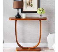 ZDFTGKM Madera maciza de 80 cm, mesa de consola de altura, acento de pasillo de 1 estante, nuevo armario divisor chino largo junto a la pared, pasillo, porche, escritorio lateral, cereza 109 cm de